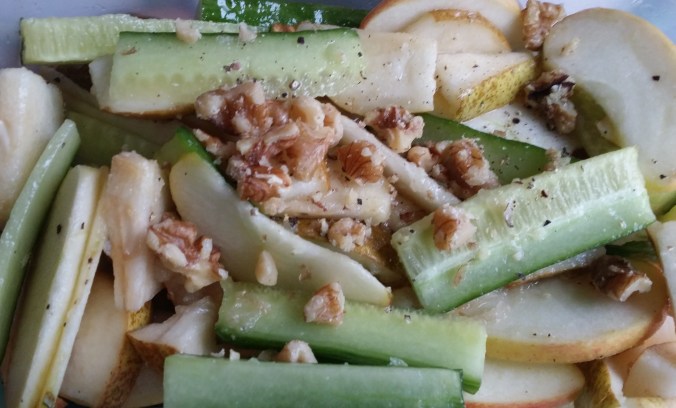 Apple Pear Cucumber Salad