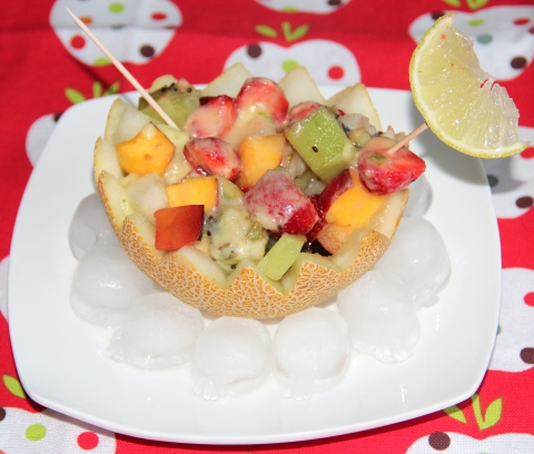 Fruit salad with Pineapple syrup