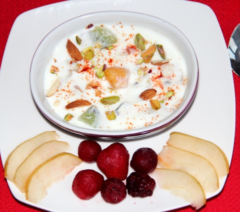 Fruit and nut salad