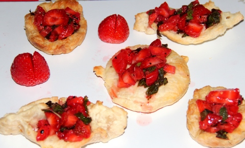 Paratha Strawberry tart
