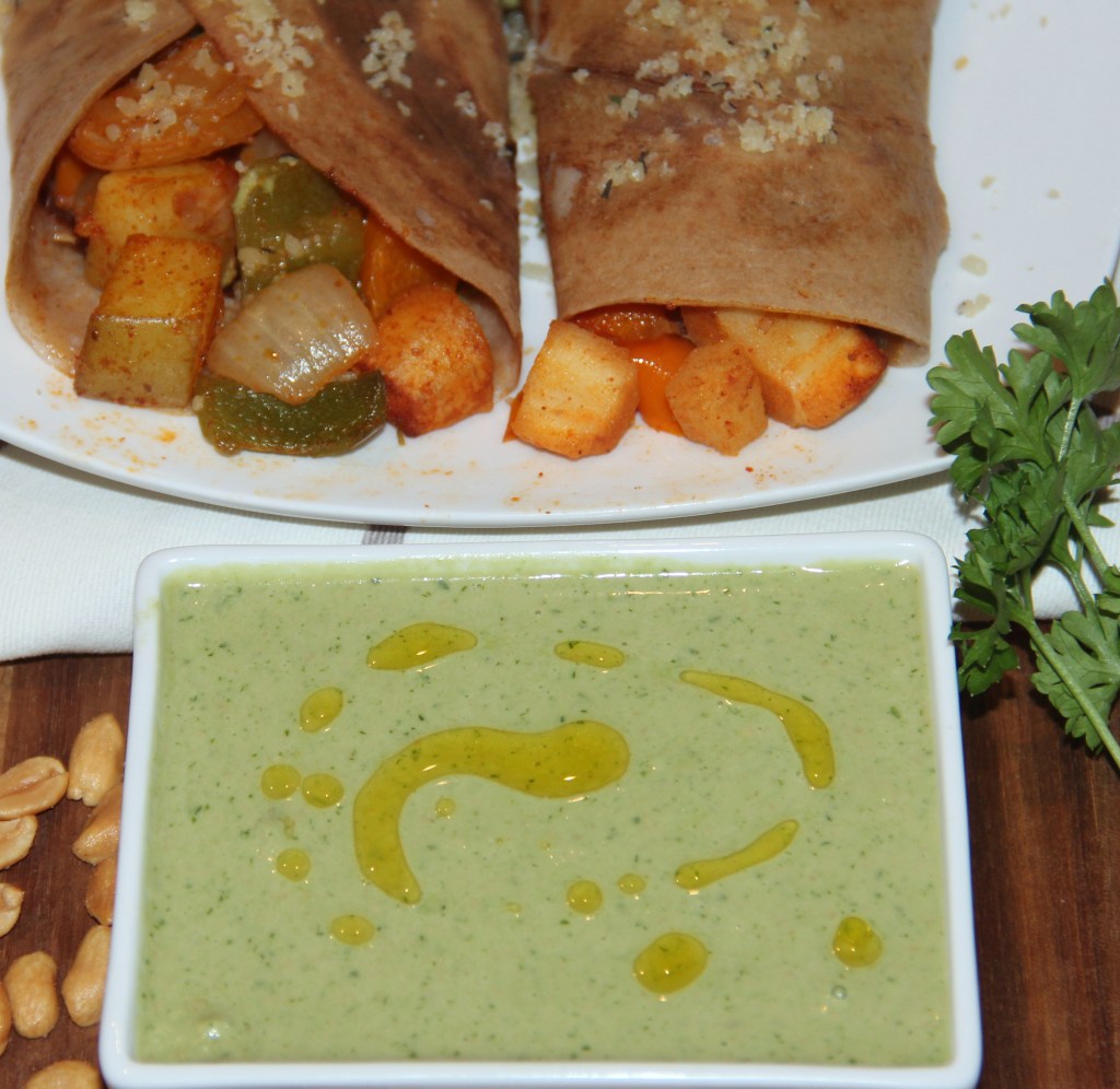 Parsley peanut pesto Chitra's Healthy Kitchen