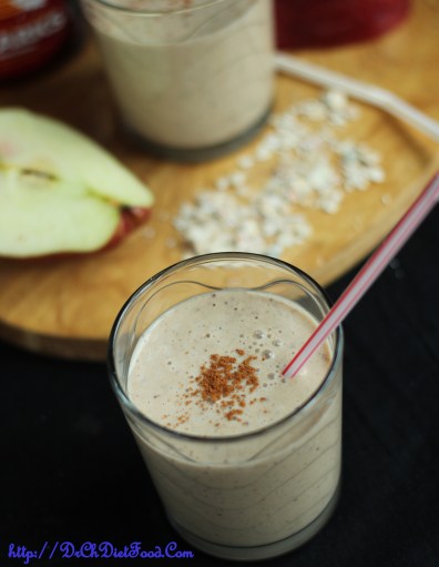 Apple and Oats Yogurt Lassi/smoothie | Chitra's Healthy Kitchen
